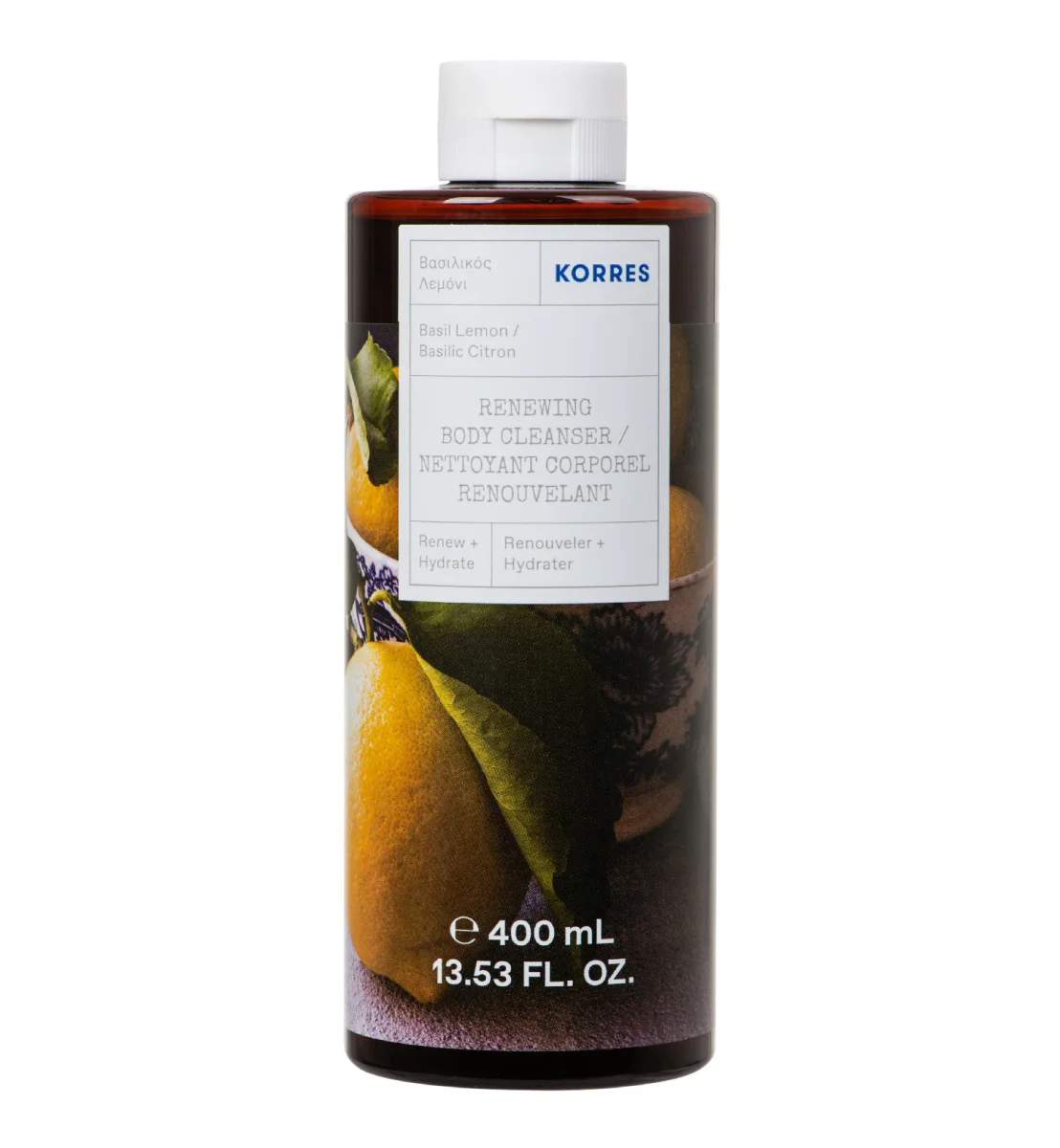 Renewing Shower Gel Basil Lemon by Korres