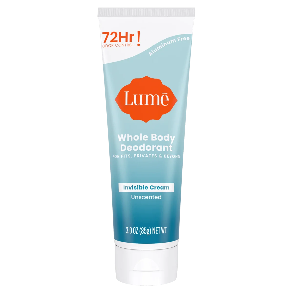 Unscented Whole Body Cream Tube Deodorant by Lume