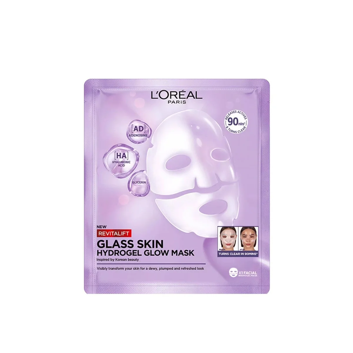 Revitalift Filler Glass Skin Hydrogel Glow Mask by L'Oréal Paris