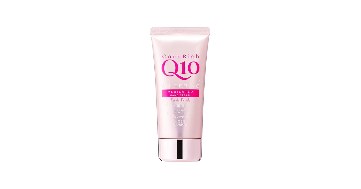 CoenRich Q10 Fresh Peach Whitening Medicated Hand Cream by Kose