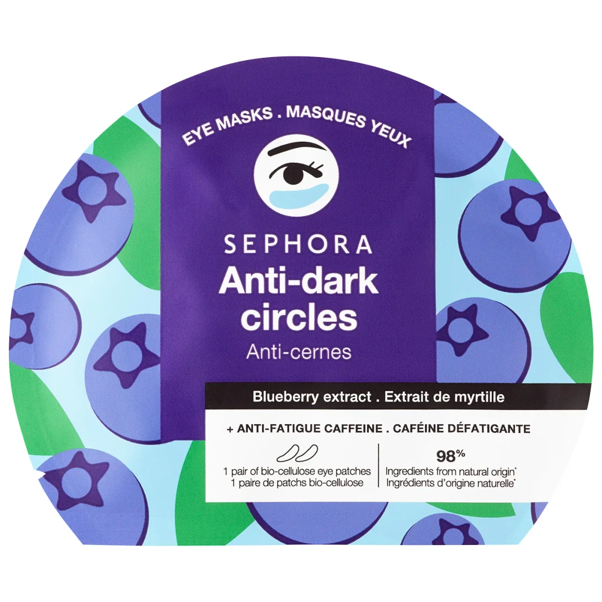 Blueberry Anti-Dark Circles Eye Masks by Sephora Collection