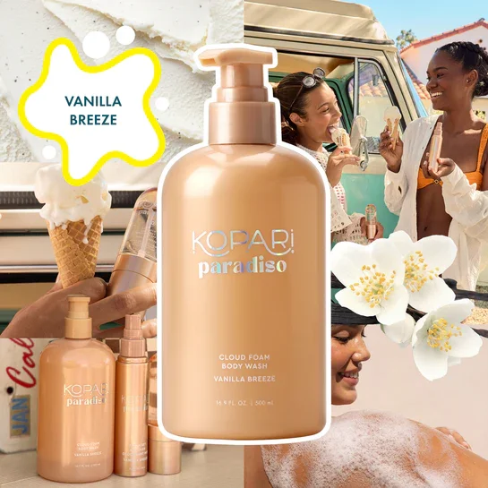 Vanilla Breeze Cloud Foam Body Wash by Kopari Beauty