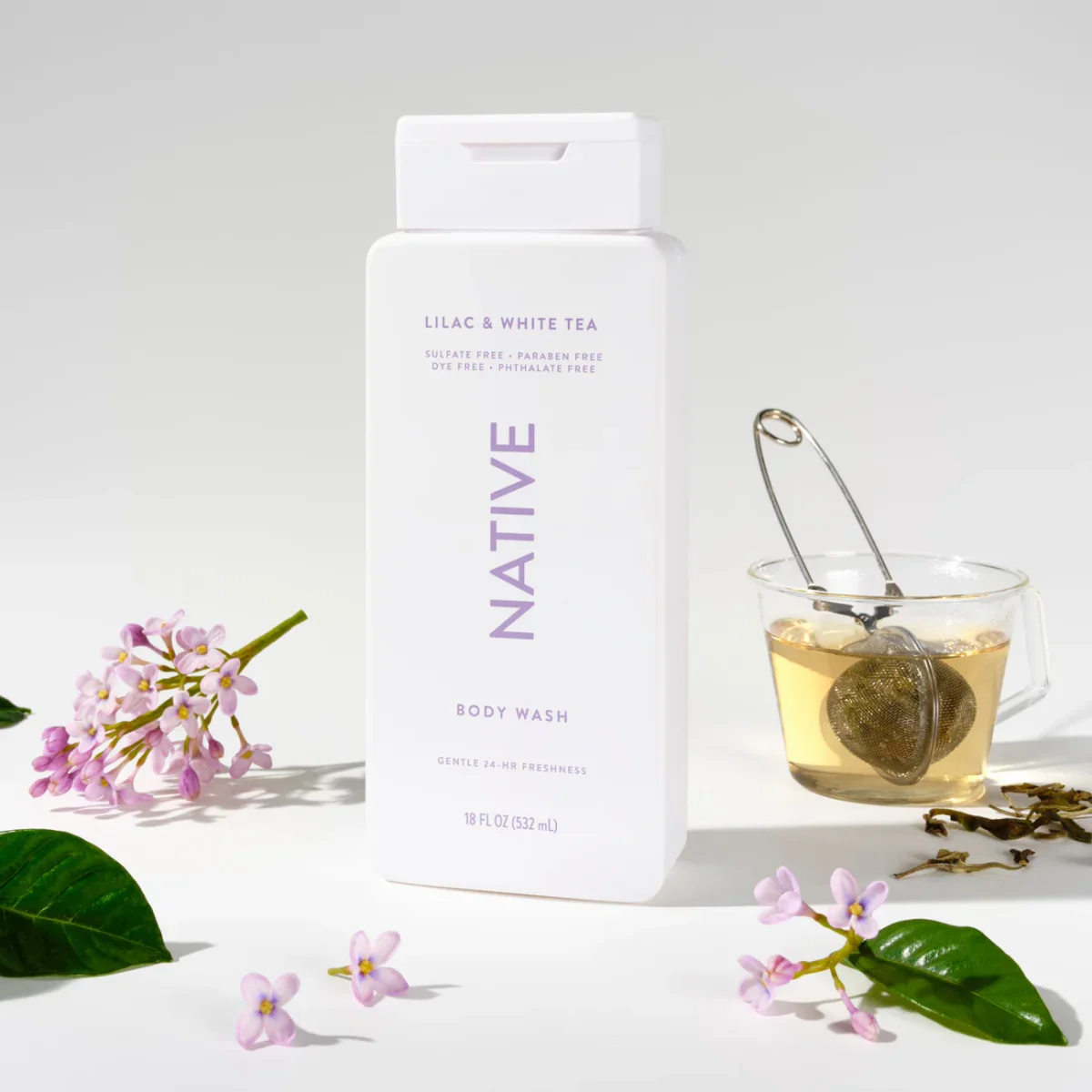 Lilac & White Tea Body Wash by Native