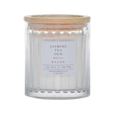 Hikaru Jasmine Tea Oud Candle by DW Home