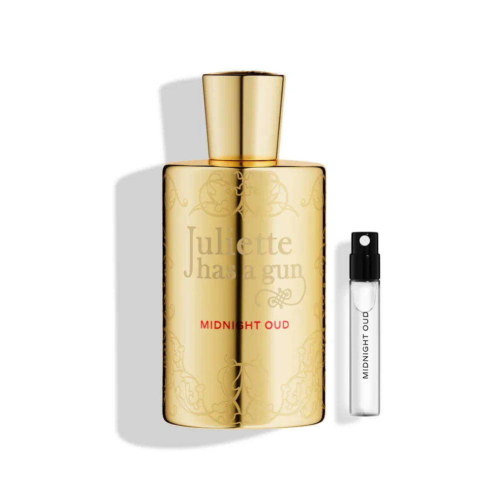 Midnight Oud Eau de Parfum by Juliette has a gun