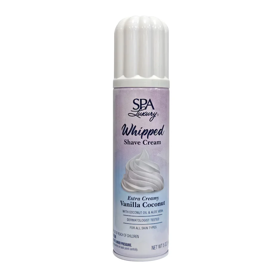 Whipped Shave Cream Extra Creamy Vanilla Coconut by Spa Luxury