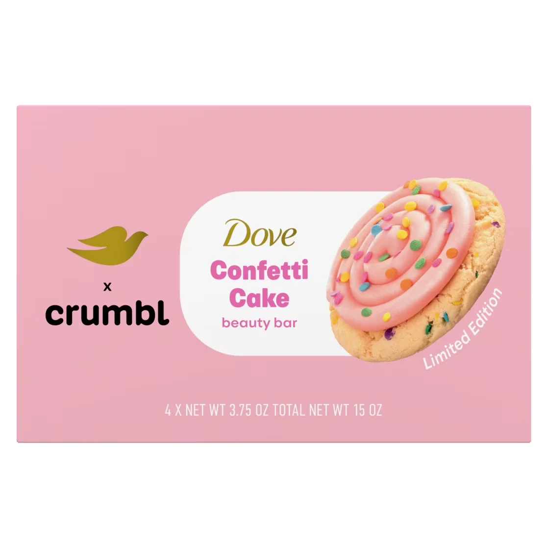 Crumbl Confetti Cake Beauty Bar by Dove