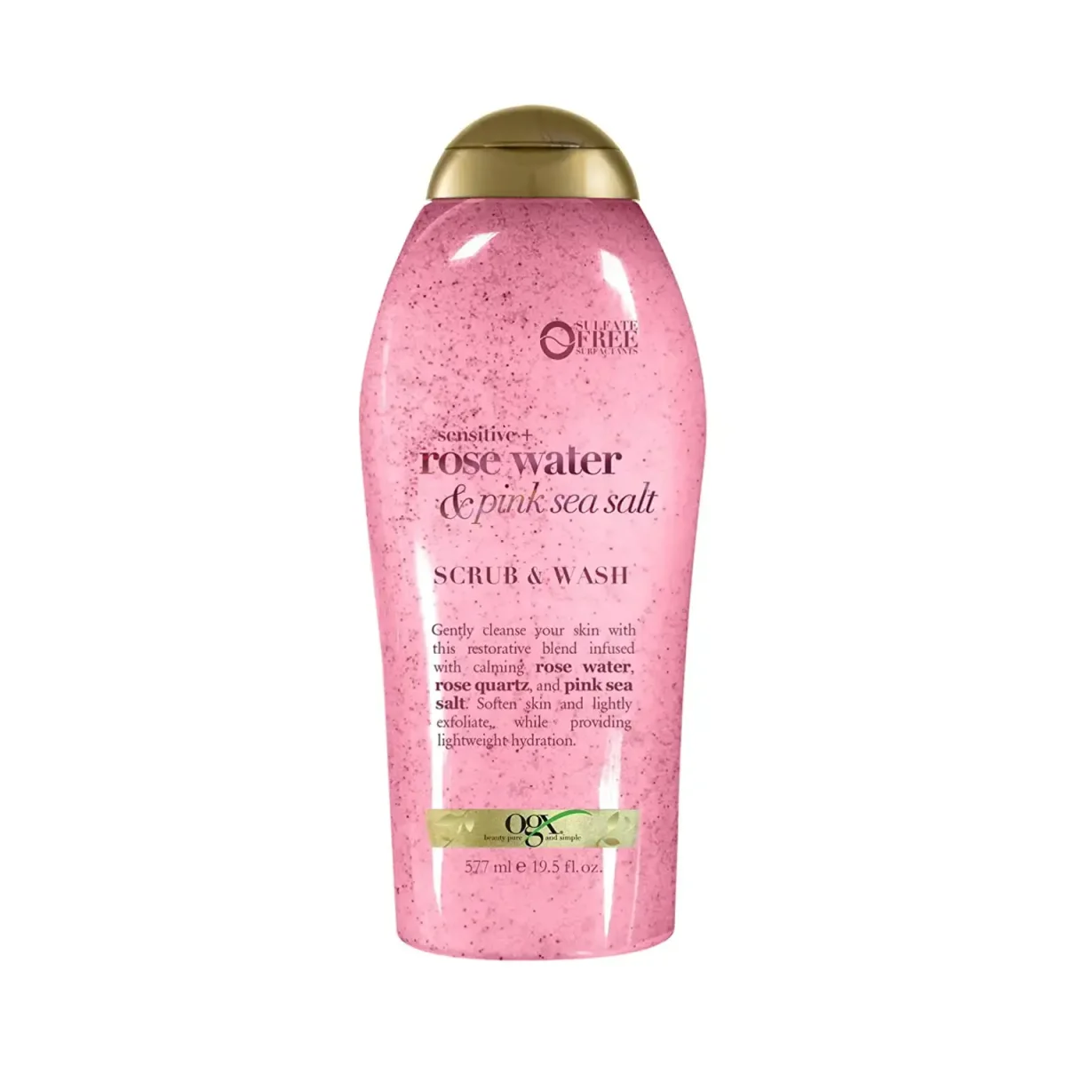 Sensitive + Rose Water & Pink Sea Salt Scrub & Wash by OGX