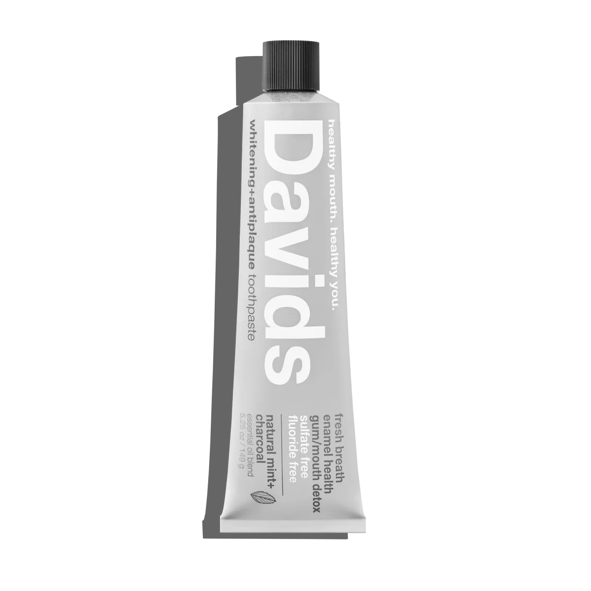 Natural Mint + Charcoal Whitening + Antiplaque Toothpaste by Davids