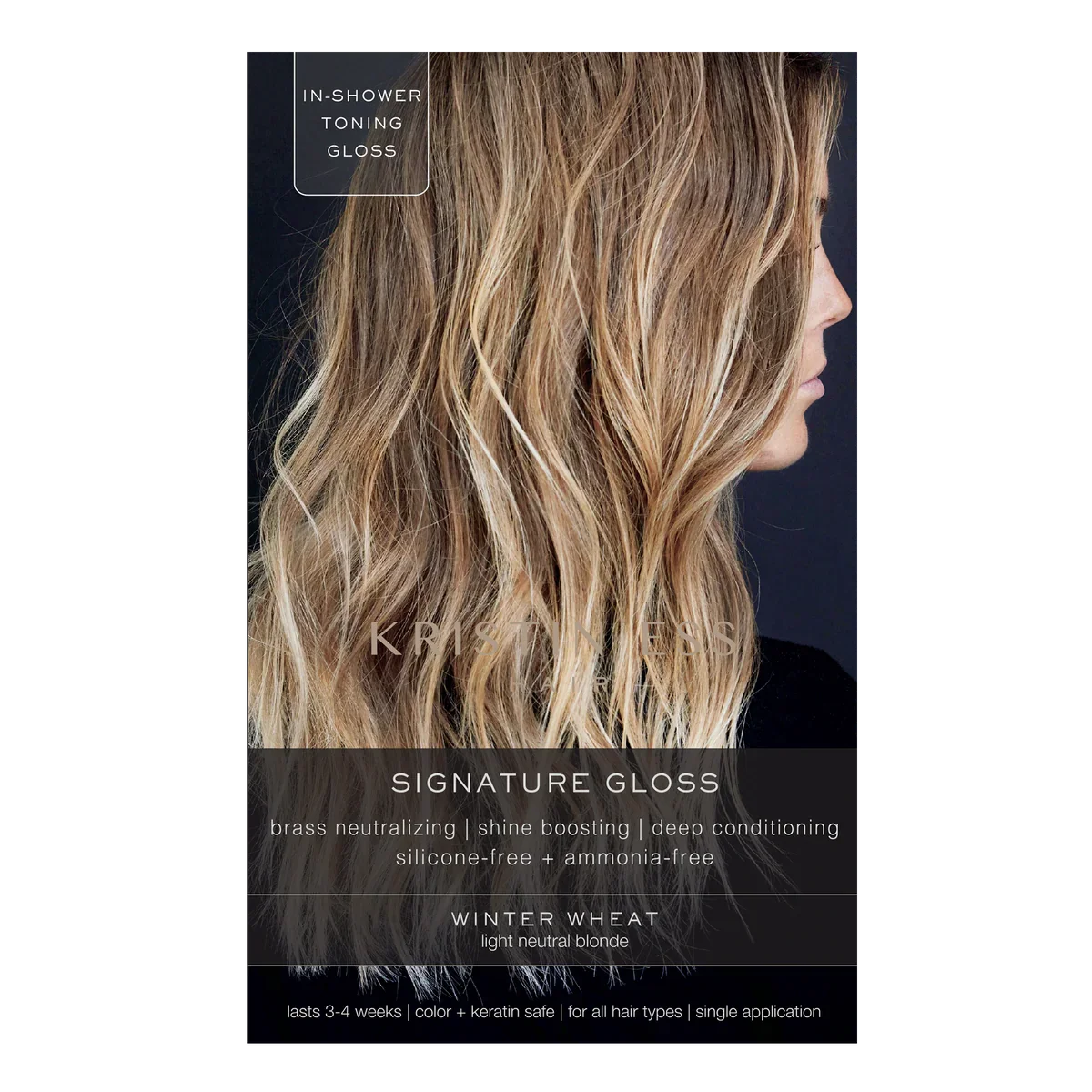 Light Neutral Blonde Signature Hair Gloss - Winter Wheat by Kristin Ess Hair