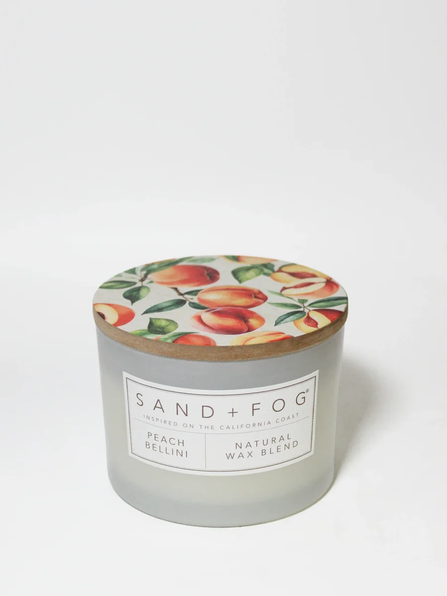 Peach Bellini Candle by Sand + Fog