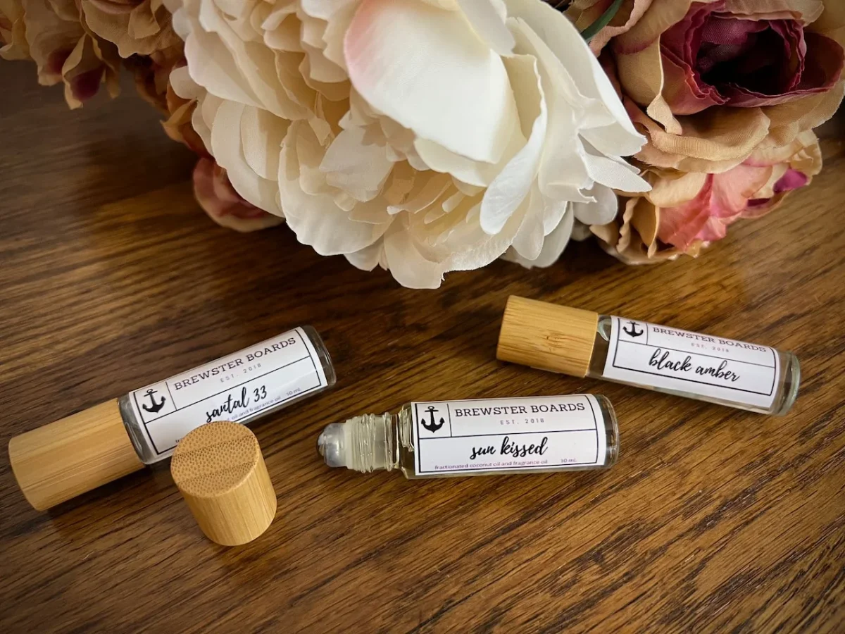Coconut + Amber Rollerball Perfume by Brewster Boards
