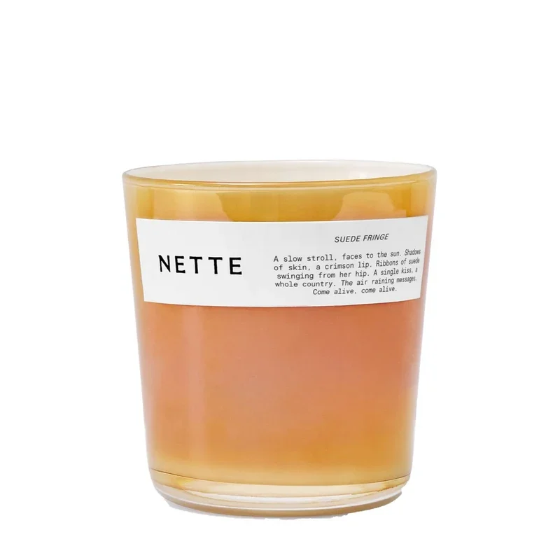 Suede Fringe Candle by Nette