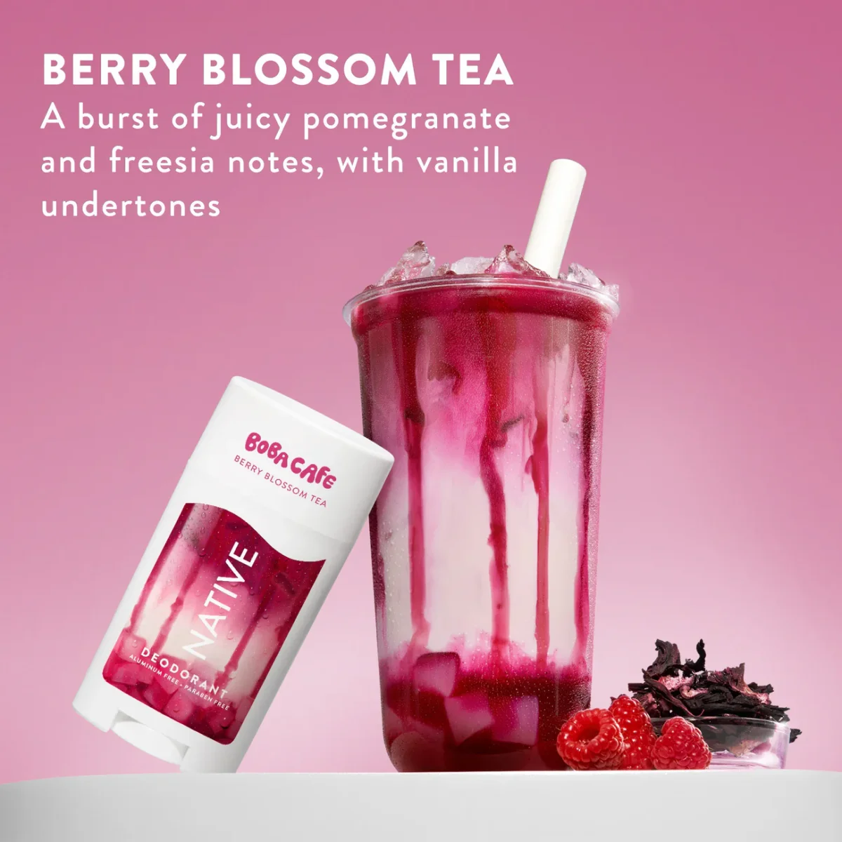 Berry Blossom Tea Deodorant Stick by Native