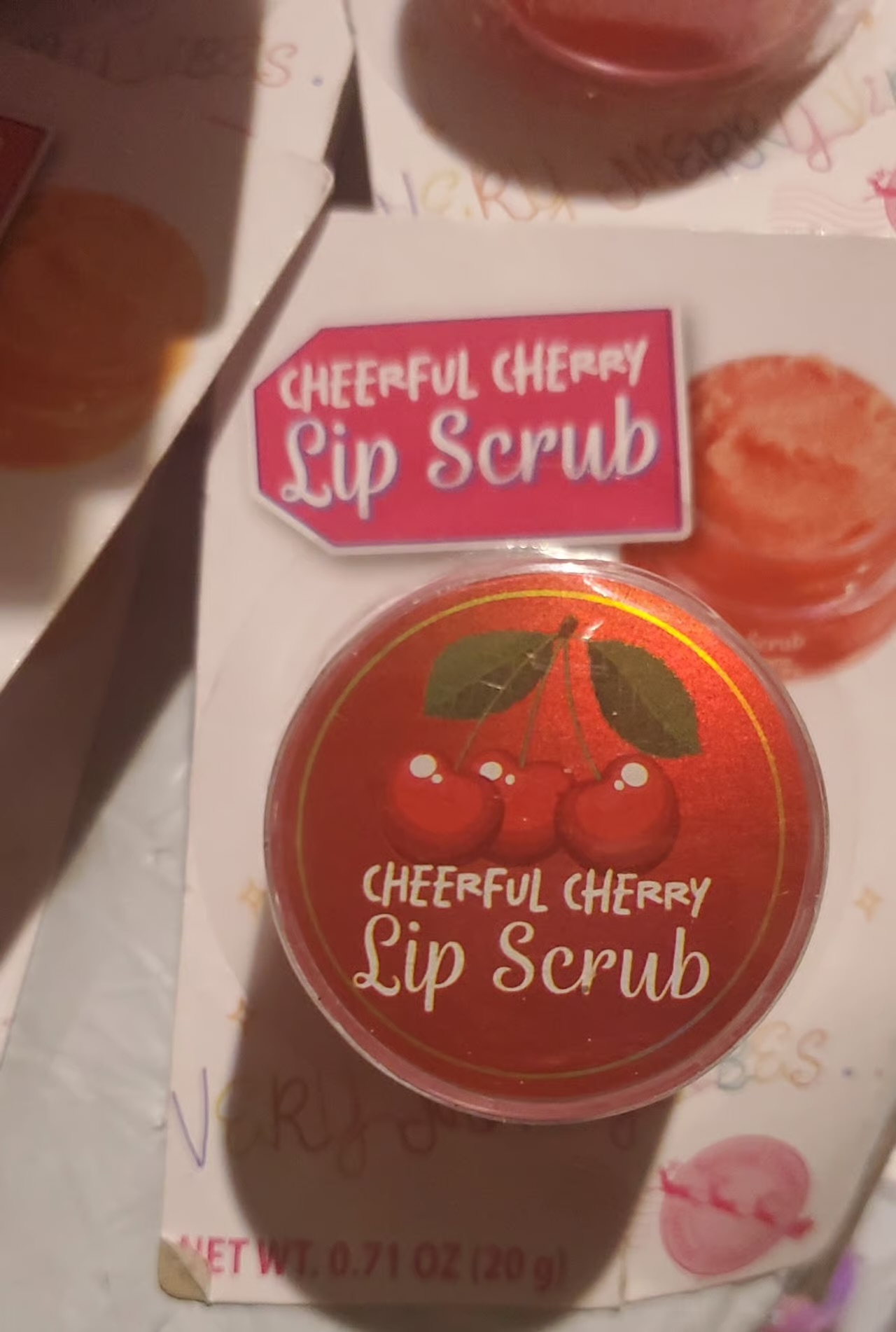 Cheerful Cherry Lip Scrub by Unknown