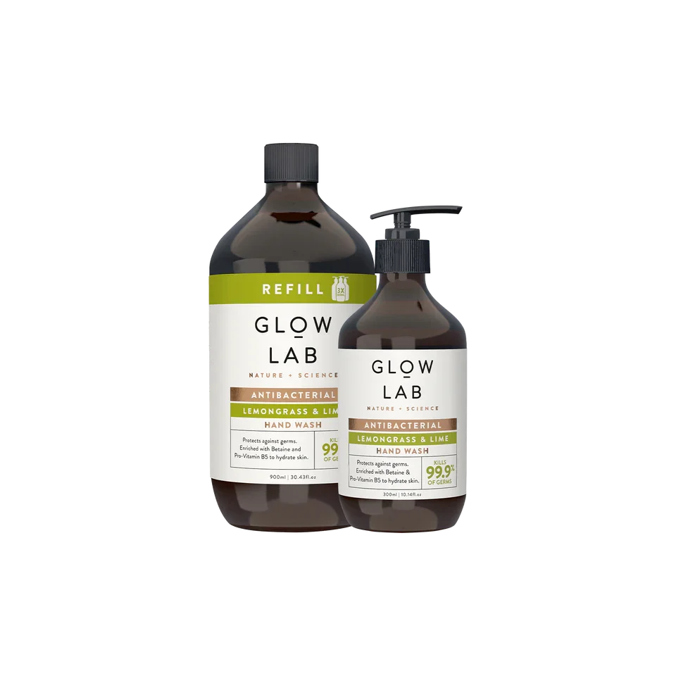 Anti-Bacterial Lemongrass & Lime Hand Wash by Glow Lab