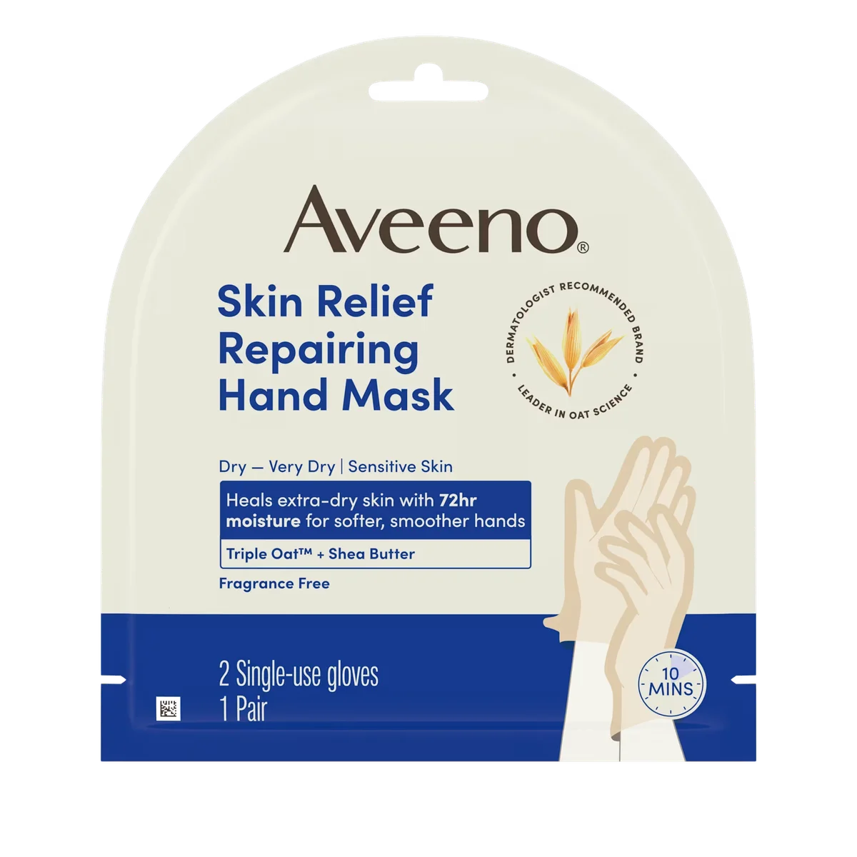 Skin Relief Repairing Hand Mask by Aveeno