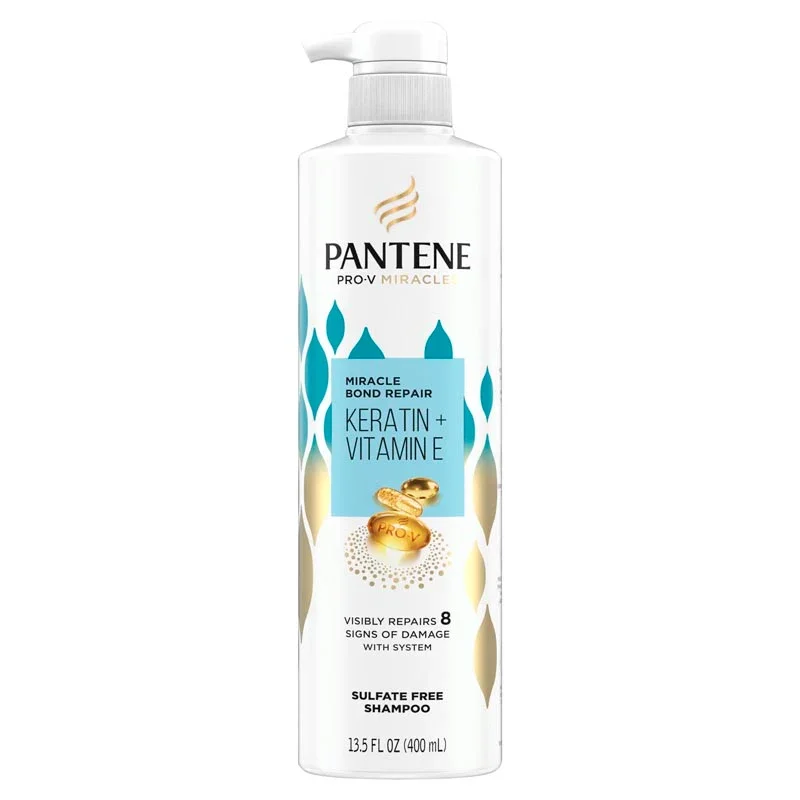 Miracle Bond Repair Keratin + Vitamin E Sulfate-Free Shampoo by Pantene