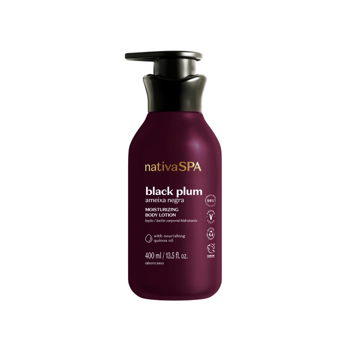 Nativa SPA Black Plum Moisturizing Body Lotion by O Boticário