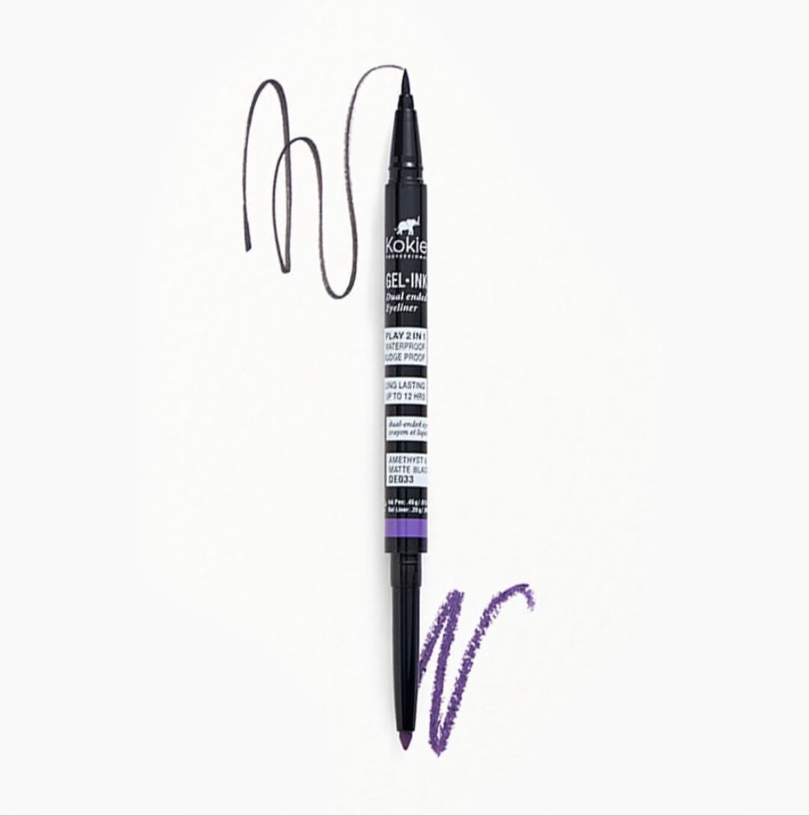 Gel Ink Dual Ended Eyeliner by Kokie Professional