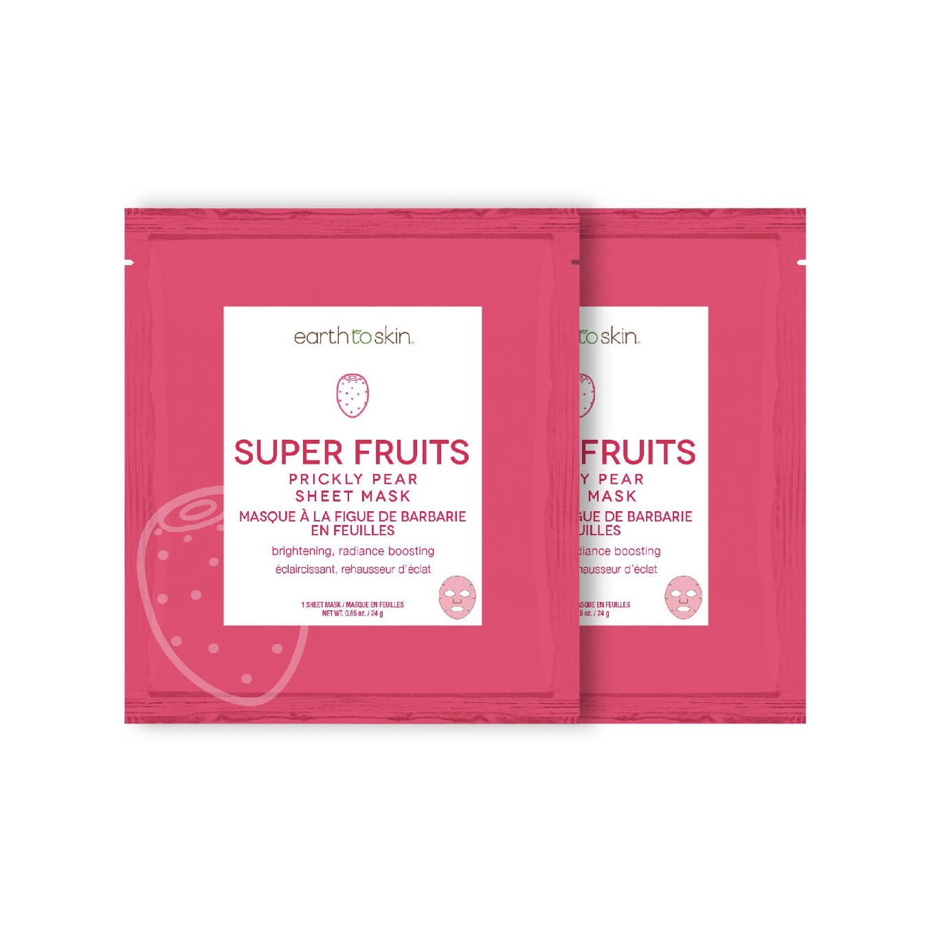 Prickly Pear Sheet Mask Super Fruits by Earth to Skin