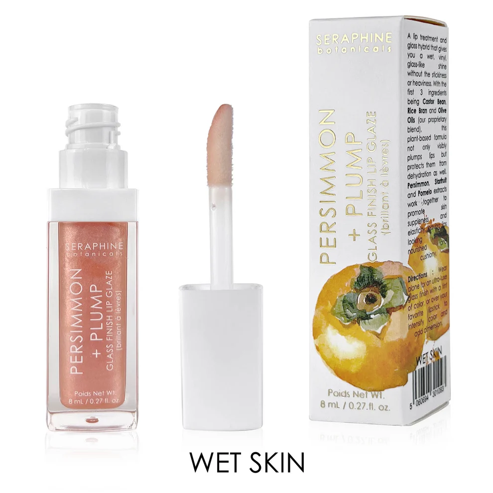 Persimmon + Plump Glass Finish Lip Glaze by Seraphine Botanicals