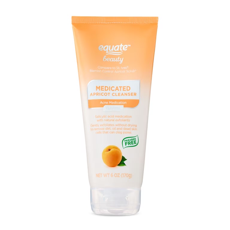 Medicated Apricot Facial Cleanser with Acne Medication by Equate