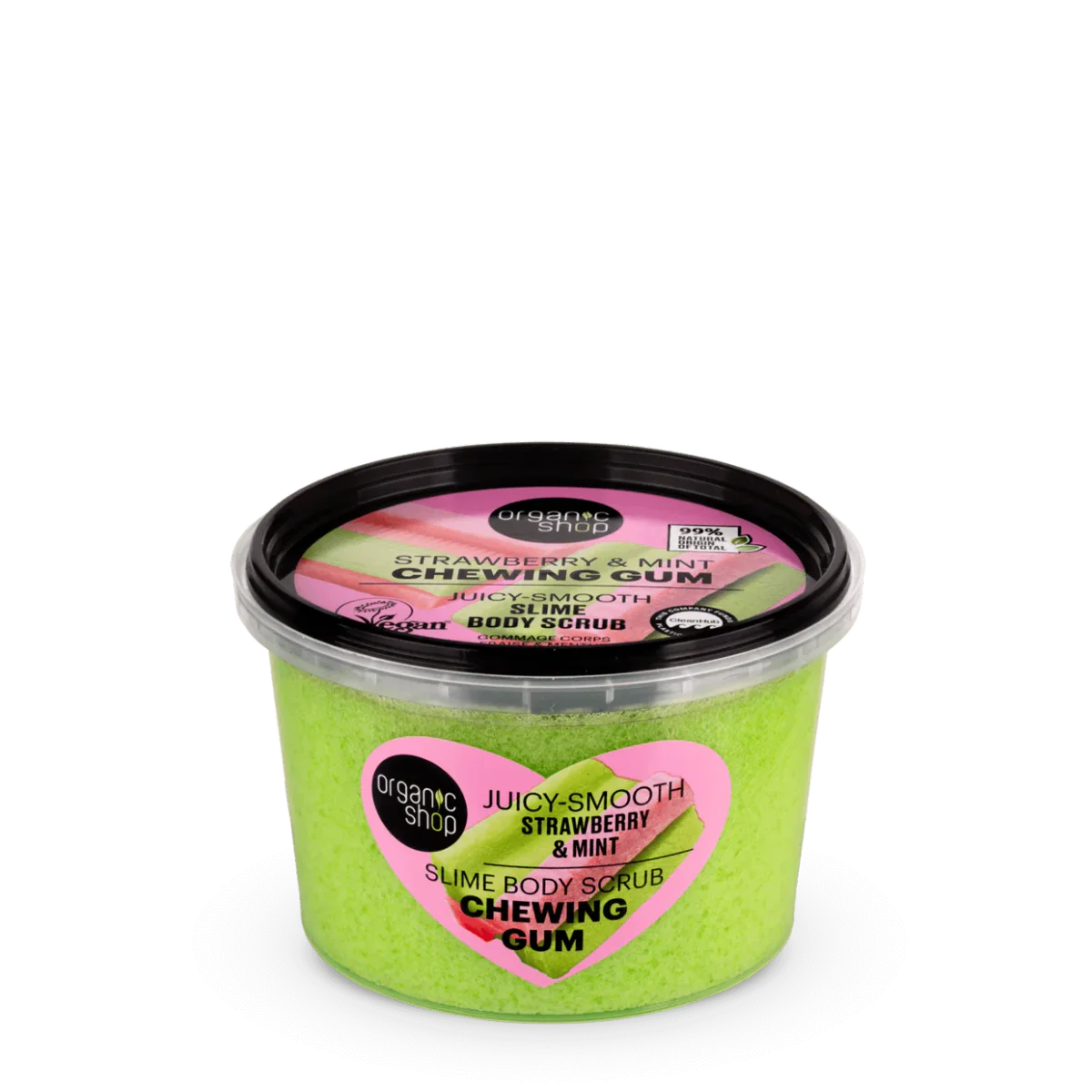 Strawberry & Mint Chewing Gum Slime Body Scrub by Organic Shop