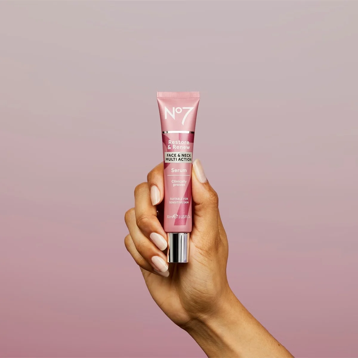 Restore & Renew Face & Neck Multi Action Serum by No7