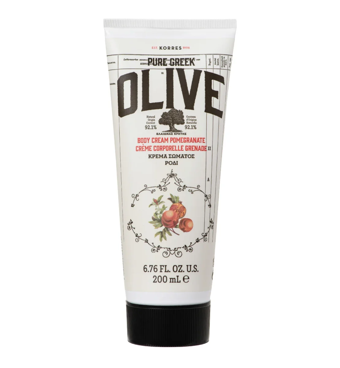 Pure Greek Olive Body Cream Pomegranate by Korres