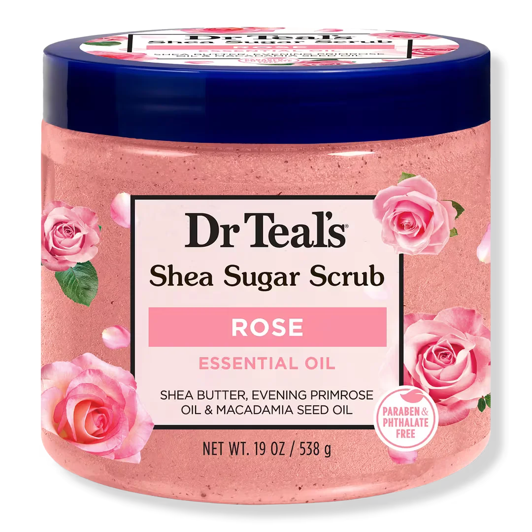 Shea Sugar Scrub with Rose Essential Oil & Macadamia Oil by Dr Teal's
