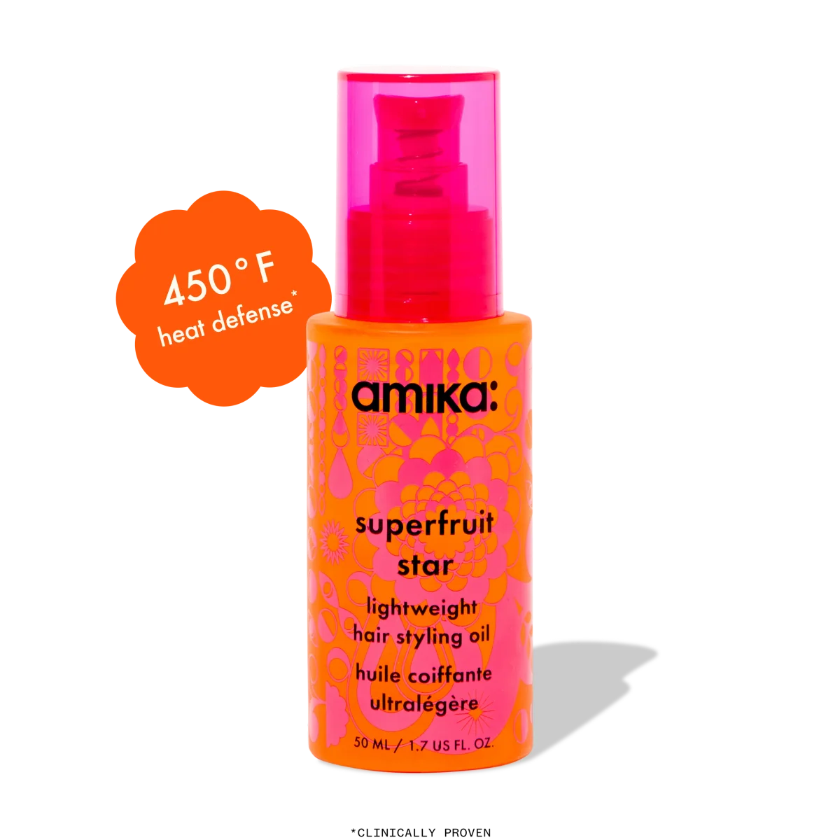 Superfruit Star Lightweight Hair Styling + Heat Defense Oil by amika