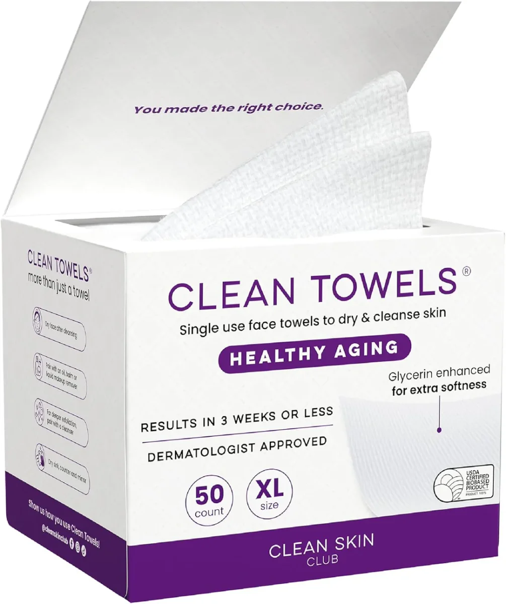 Clean Towels Healthy Aging by Clean Skin Club