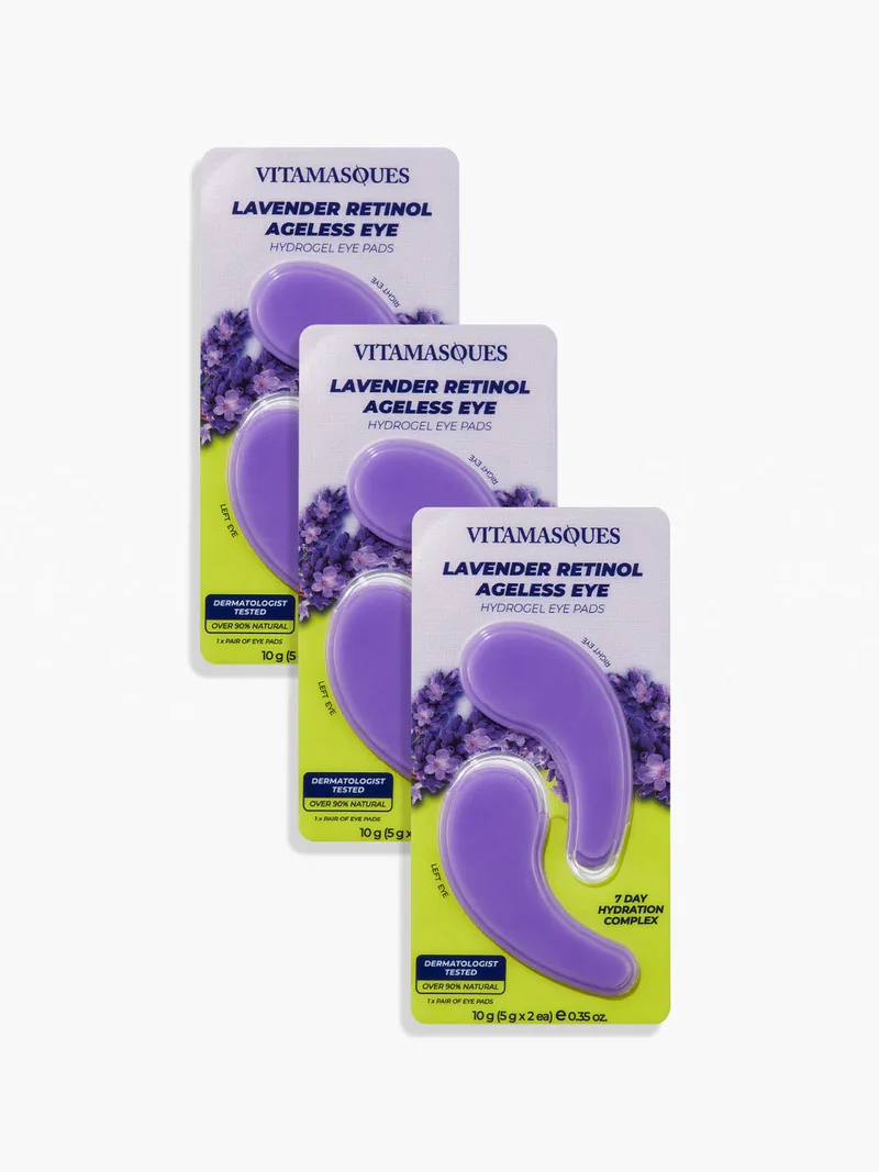 Lavender Retinol Ageless Eye Hydrogel Eye Pads by Vitamasques