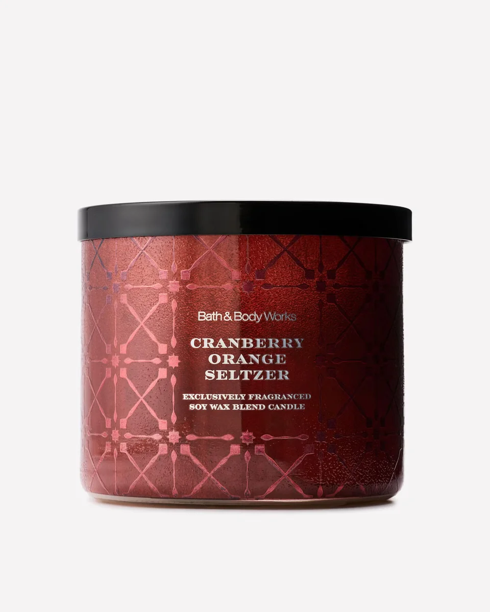 Cranberry Orange Seltzer Candle by Bath & Body Works