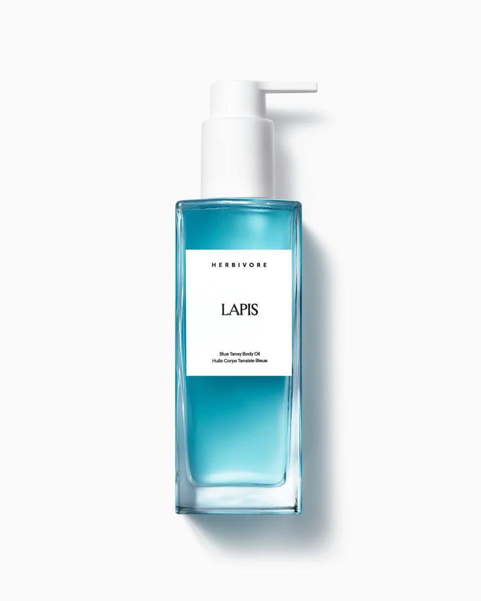 Lapis Blue Tansy + Squalane Balancing Body Oil by HERBIVORE