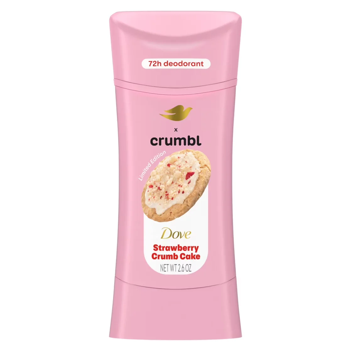 Crumbl Strawberry Crumb Cake Deodorant Stick by Dove