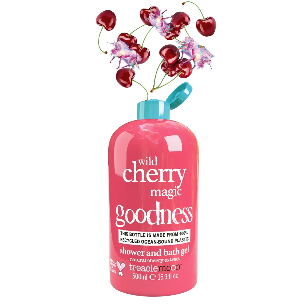 Wild Cherry Magic Goodness Shower & Bath Gel by Treaclemoon