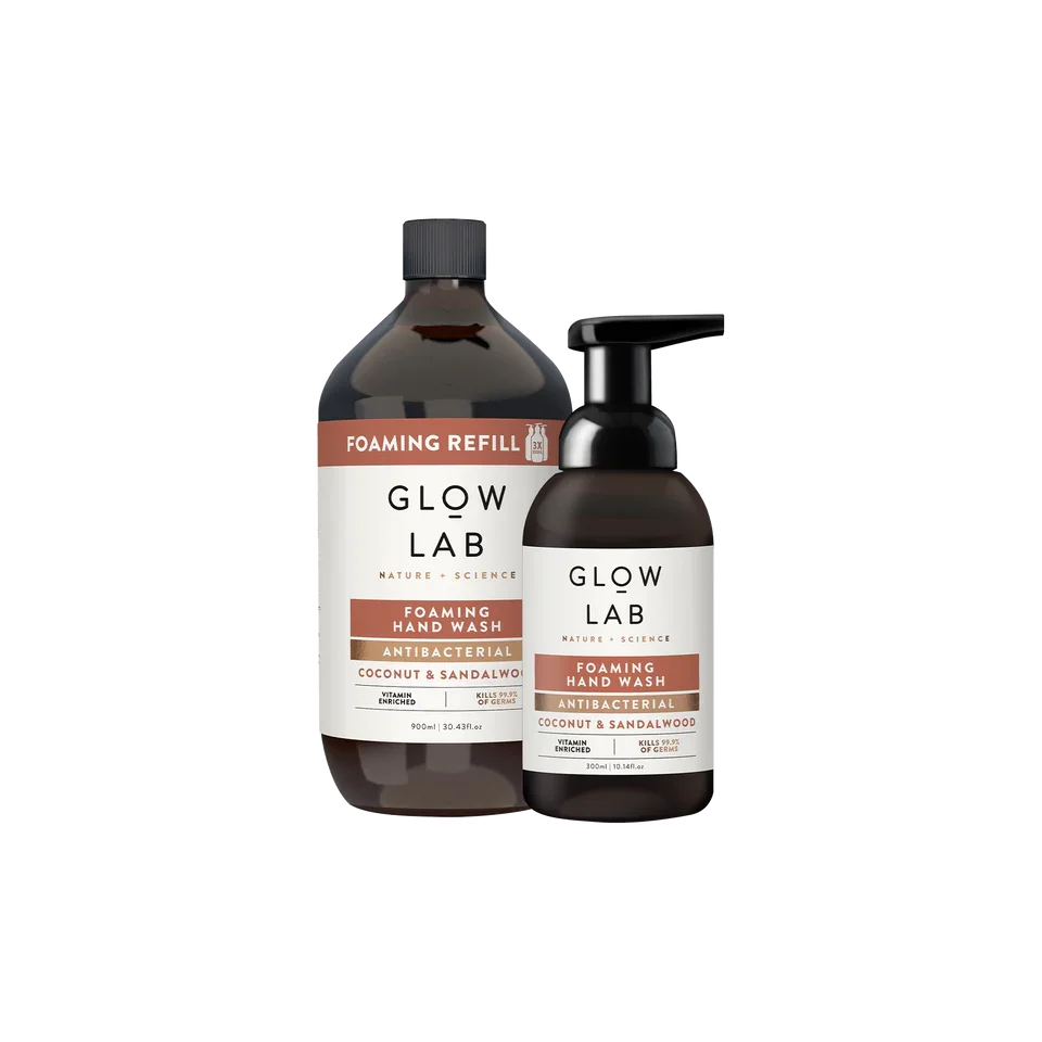 Anti-Bacterial Coconut & Sandalwood Foaming Hand Wash by Glow Lab