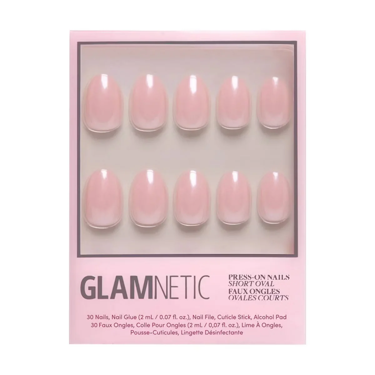 Pinch Me Short Oval Press-On Nails by Glamnetic