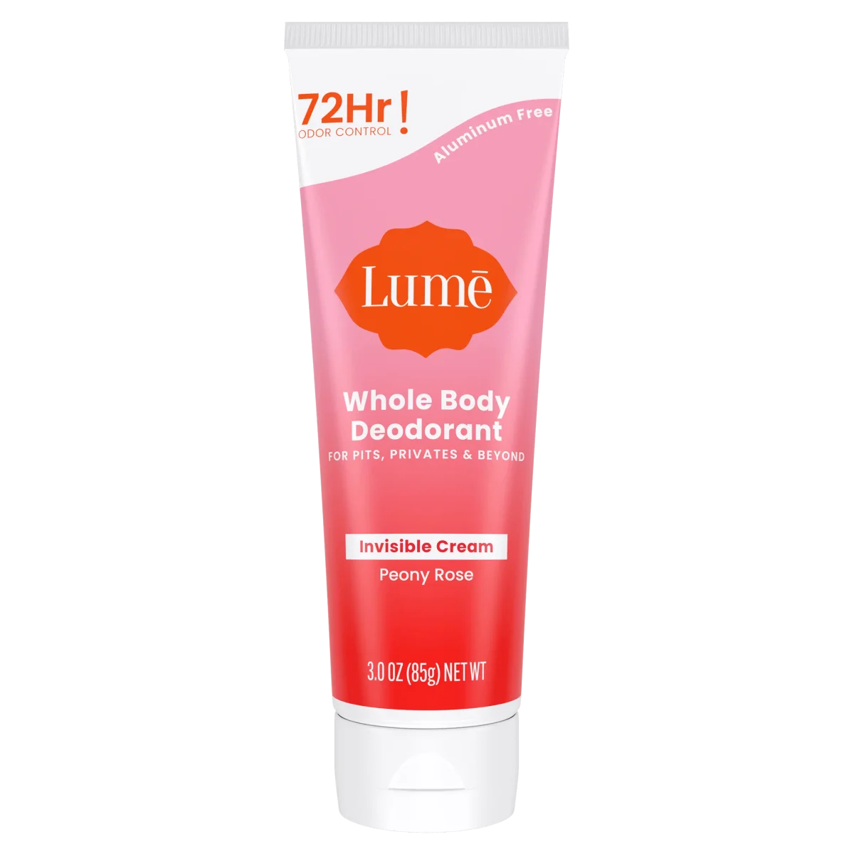 Peony Rose Whole Body Cream Tube Deodorant by Lume