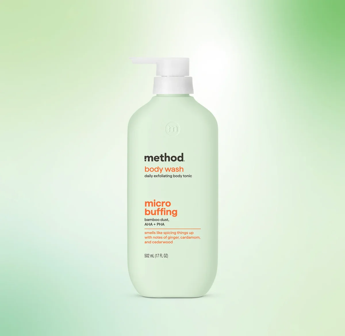 Ginger Cardamom Bamboo Dust Micro Buffing Body Wash Tonic by method