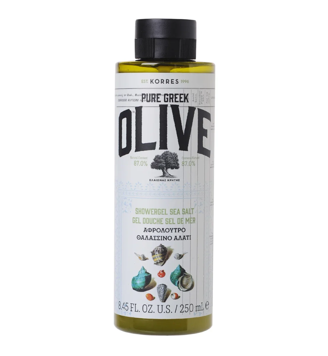 Pure Greek Olive Shower Gel Sea Salt by Korres