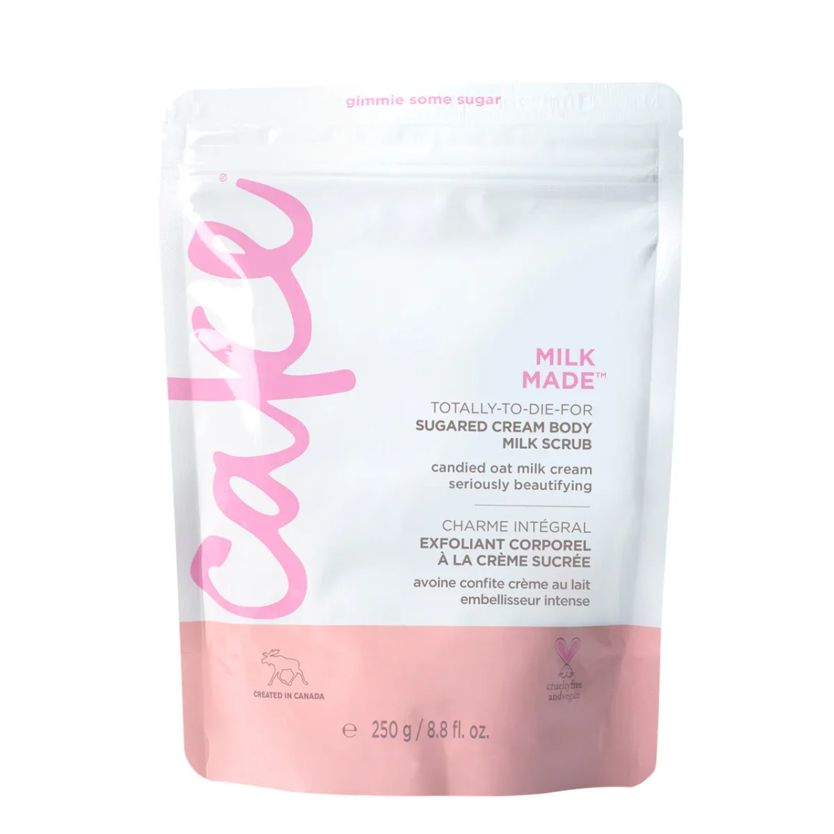 Milk Made Sugared Cream Body Milk Scrub by Cake Beauty