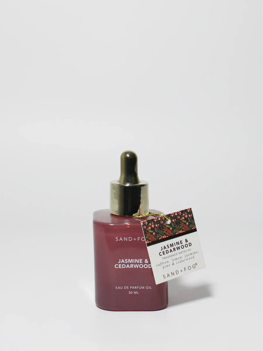 Jasmine & Cedarwood Perfume Oil by Sand + Fog