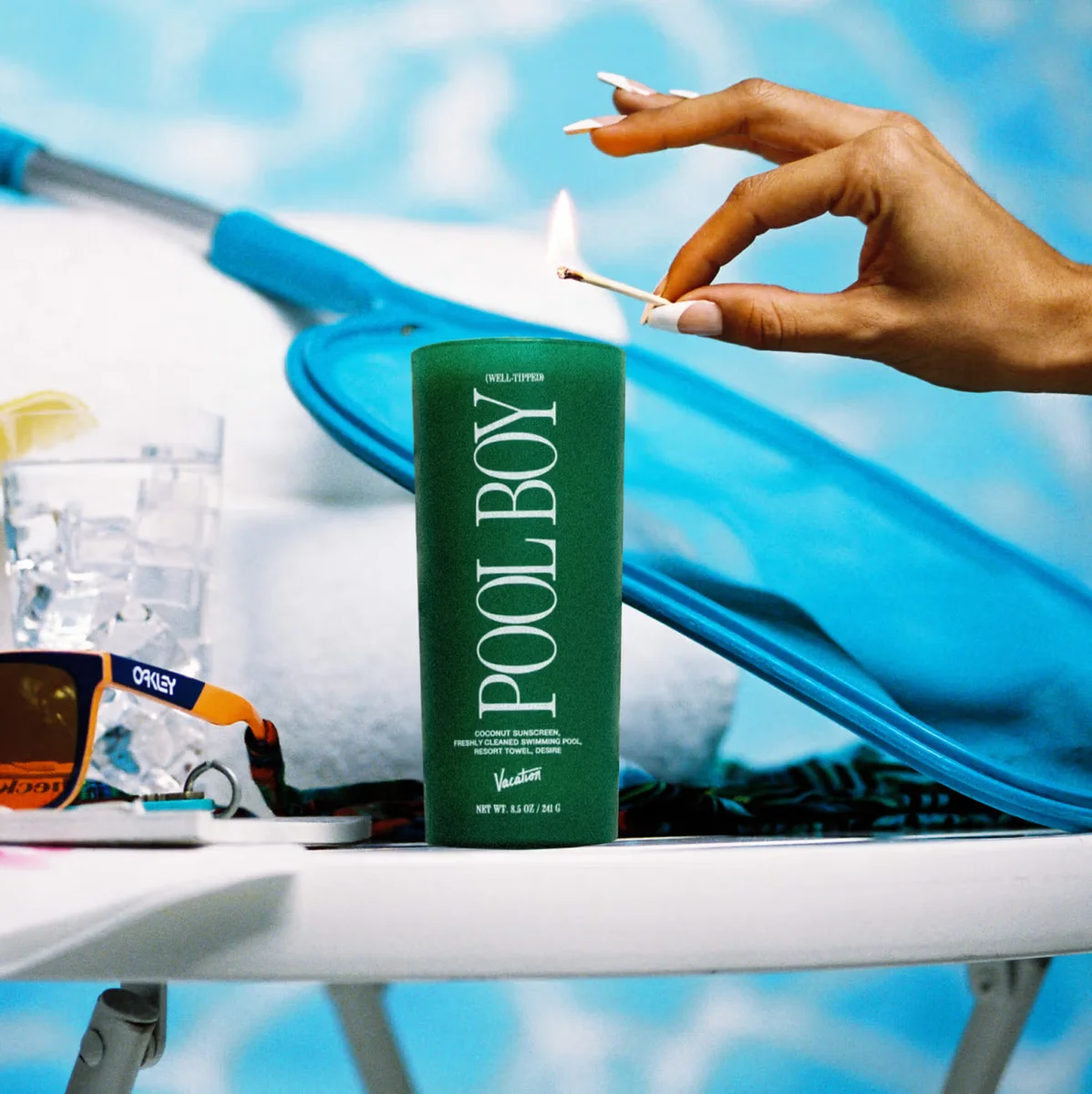 Well-Tipped Pool Boy Candle by Vacation