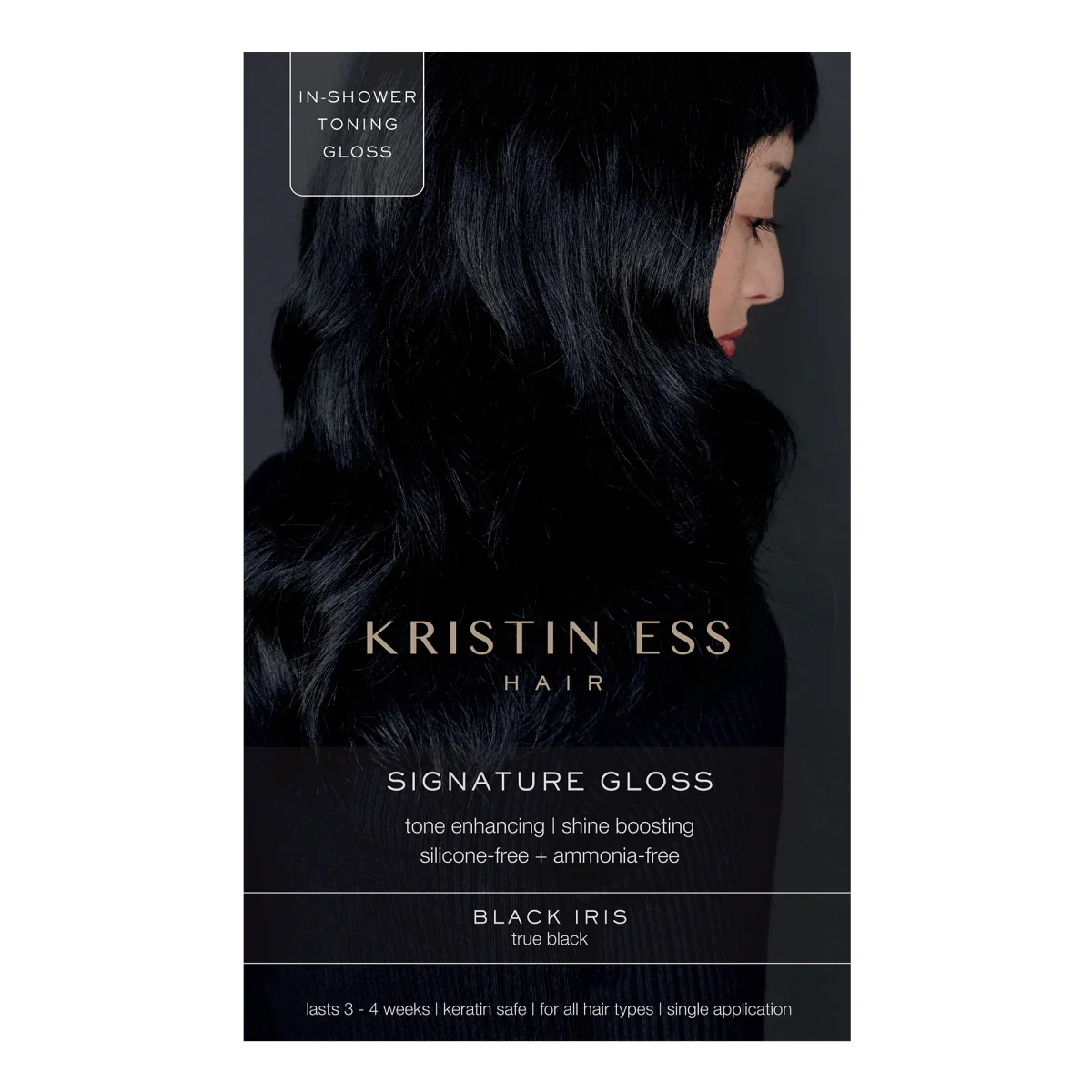 True Black Signature Hair Gloss - Black Iris by Kristin Ess Hair
