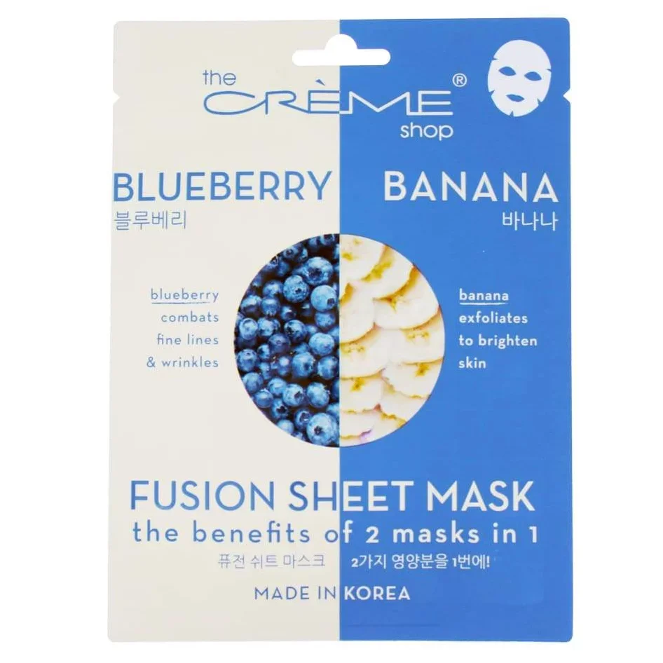 Blueberry Banana Fusion Sheet Mask by The Crème Shop