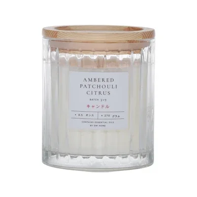 Hikaru Ambered Patchouli Citrus Candle by DW Home