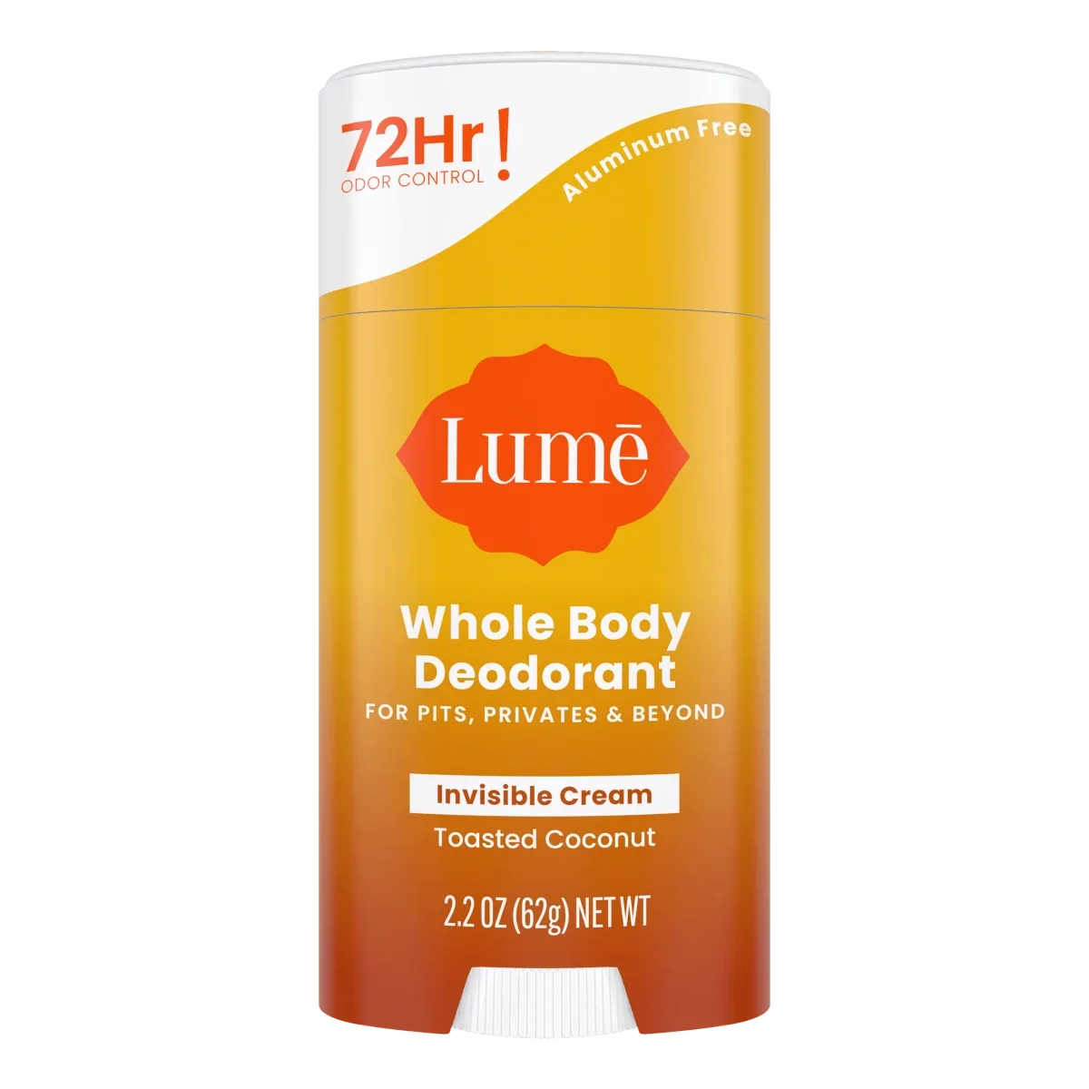 Toasted Coconut Whole Body Cream Stick Deodorant by Lume